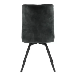 Adèle Chaise en tissu pivotante confortable avec pieds en métal><noscript><img width=