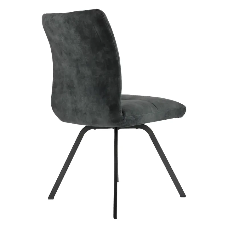 Adèle Chaise en tissu pivotante confortable avec pieds en métal> Chaise De Salle à Manger|Chaise De Bureau