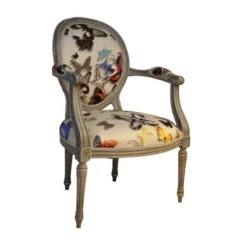 Paget Adrien Fauteuil Louis XVI médaillon revisité fabrication française><noscript><img width=