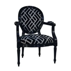 Paget Adrien Fauteuil Louis XVI médaillon revisité fabrication française><noscript><img width=