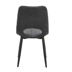 AgatheChaise cosy en tissu avec pieds en métal noir><noscript><img width=