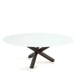Sovet Italia Aikido Sovet® Table de salle à manger ovale design en verre><noscript><img width=