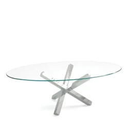 Sovet Italia Aikido Sovet® Table de salle à manger ovale design en verre><noscript><img width=