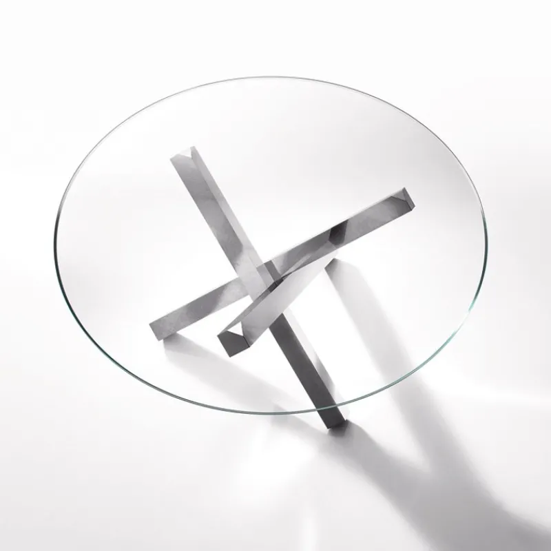 Sovet Italia Aikido Sovet® Table en verre design ronde> Table De Salle à Manger