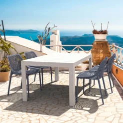 Air Chaise de jardin moderne ajourée en polypropylène><noscript><img width=
