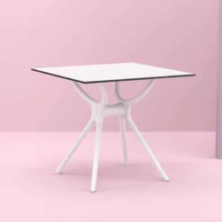 Air Table carrée petit espace en stratifié et polypropylène> Table De Cuisine|Table Pour Petit Espace