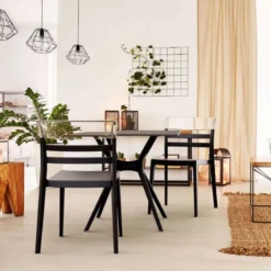 Air Table carrée petit espace en stratifié et polypropylène><noscript><img width=