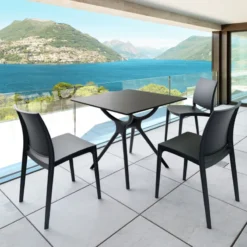 Air Table carrée petit espace en stratifié et polypropylène><noscript><img width=