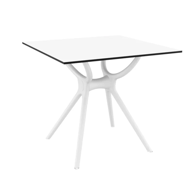 Air Table carrée petit espace en stratifié et polypropylène> Table De Cuisine|Table Pour Petit Espace