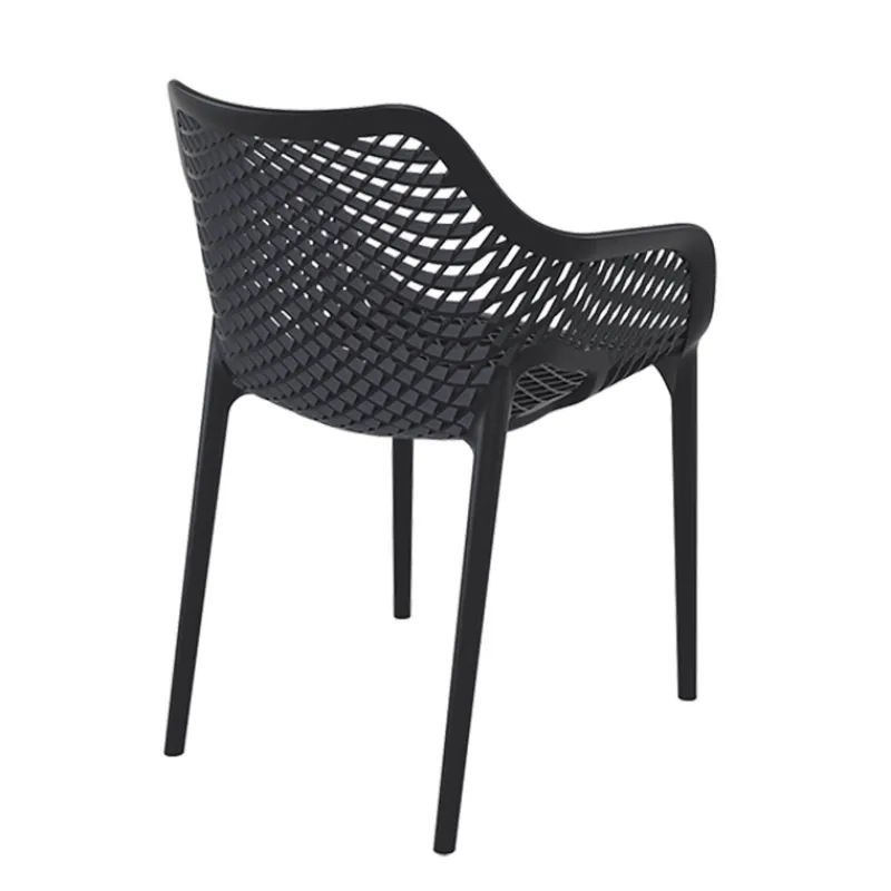Air XL Fauteuil moderne empilable ajouré en polypropylène> Chaise De Cuisine|Chaise De Salle à Manger