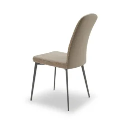 Europea Alba Chaise contemporaine bimatière avec pieds en métal> Chaise De Salle à Manger|Chaise Salon