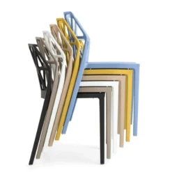 Alchemia Connubia® Chaise de jardin design empilable en polypropylène><noscript><img width=