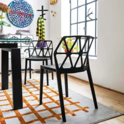 Alchemia Connubia® Chaise design empilable en polypropylène><noscript><img width=