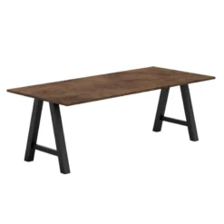 Perfecta Alegro Table belge rectangulaire en stratifié avec pieds en forme de tréteau> Table De Salle à Manger|Table De Cuisine