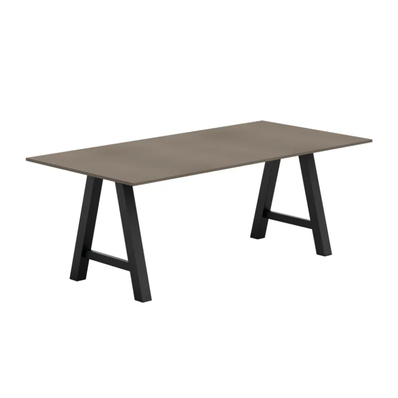 Perfecta Alegro Table belge rectangulaire en stratifié avec pieds en forme de tréteau> Table De Salle à Manger|Table De Cuisine