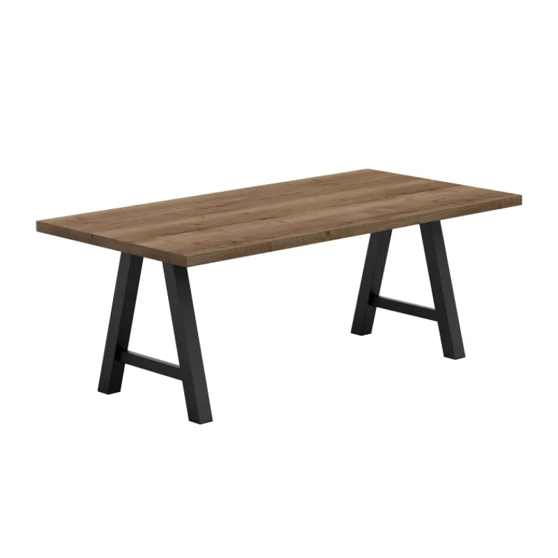 Perfecta Alegro Table belge rectangulaire en stratifié avec pieds en forme de tréteau> Table De Salle à Manger|Table De Cuisine