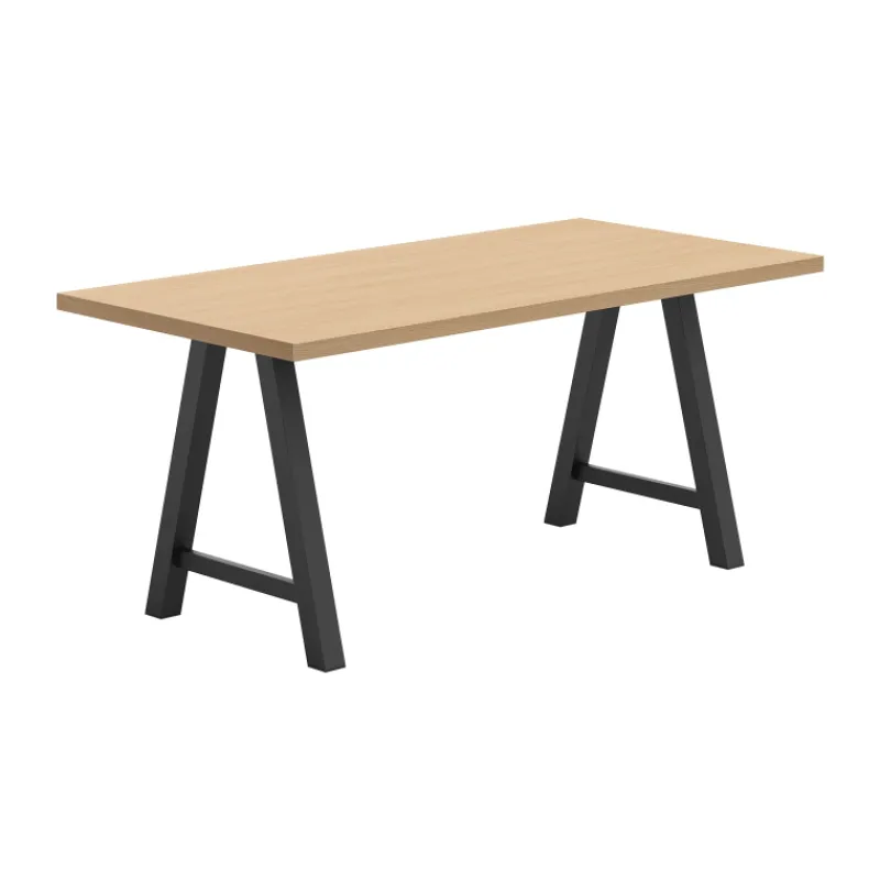 Perfecta Alegro Table snack rectangulaire en stratifié avec pieds en forme de tréteau> Table De Cuisine|Table De Salle à Manger