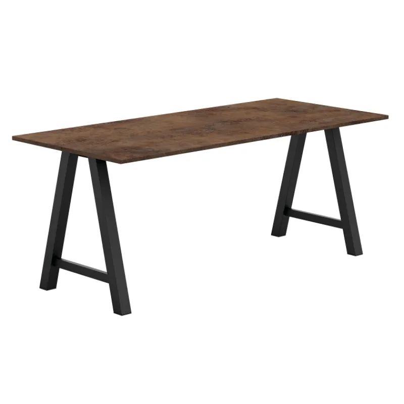 Perfecta Alegro Table snack rectangulaire en stratifié avec pieds en forme de tréteau> Table De Cuisine|Table De Salle à Manger