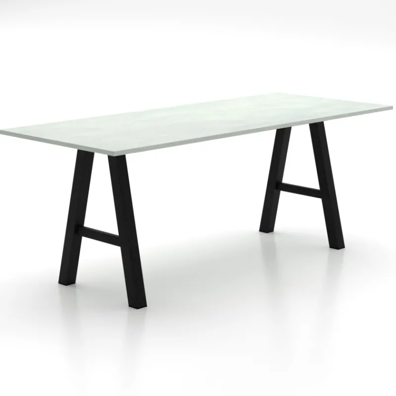 Perfecta Alegro XL Grande table snack rectangulaire avec pieds en forme de tréteau> Table De Salle à Manger