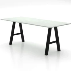 Perfecta Alegro XL Grande table snack rectangulaire avec pieds en forme de tréteau> Table De Salle à Manger