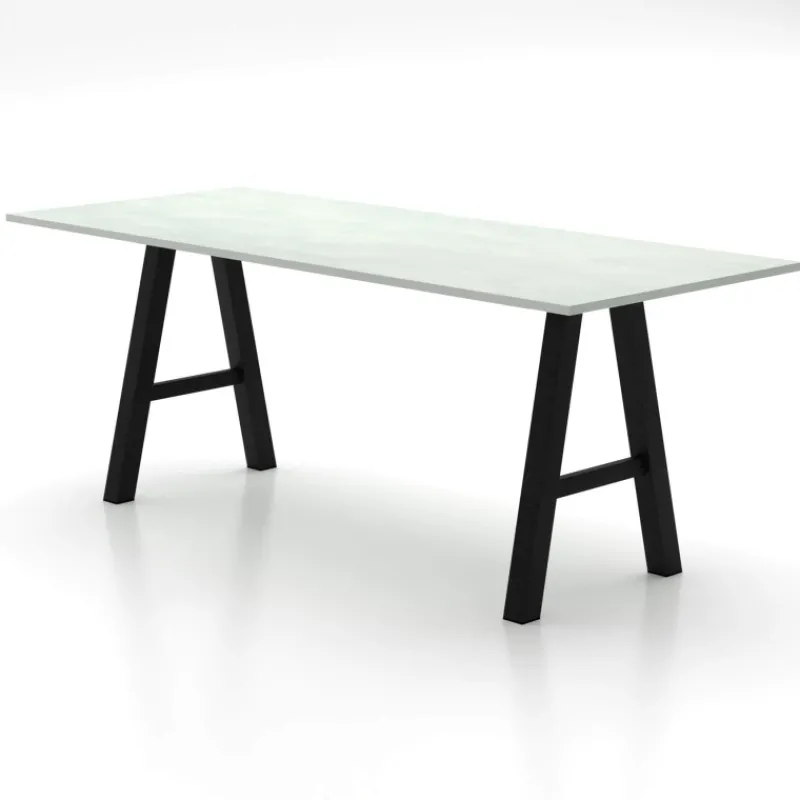 Perfecta Alegro XL Grande table snack rectangulaire avec pieds en forme de tréteau> Table De Salle à Manger