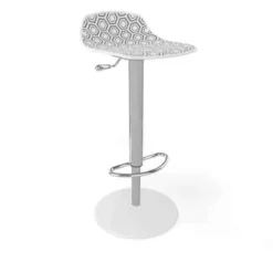 Alhambra 97A / 97AV Tabouret italien sans dossier réglable en hauteur avec assise à motifs> Tabouret Snack (assise +/- 65 Cm)|Tabouret De Bar (assise +/- 80 Cm)
