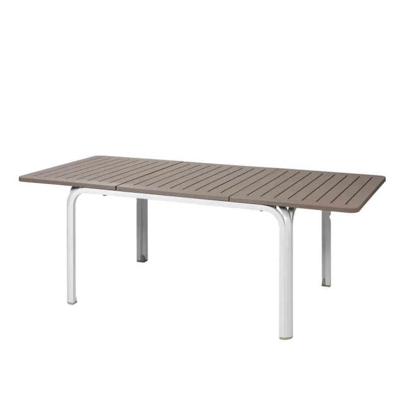 Alloro Table de jardin extensible en polypropylène et aluminium> Table De Jardin