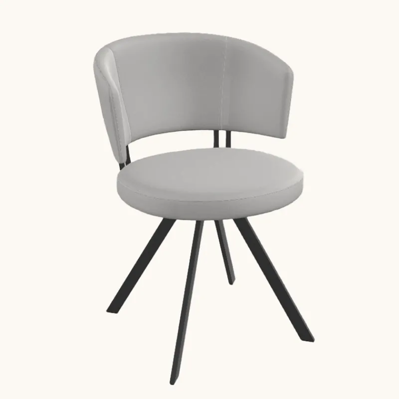 Perfecta Allure Chaise design confortable pivotante en simili avec pieds en métal> Chaise De Cuisine|Chaise De Salle à Manger