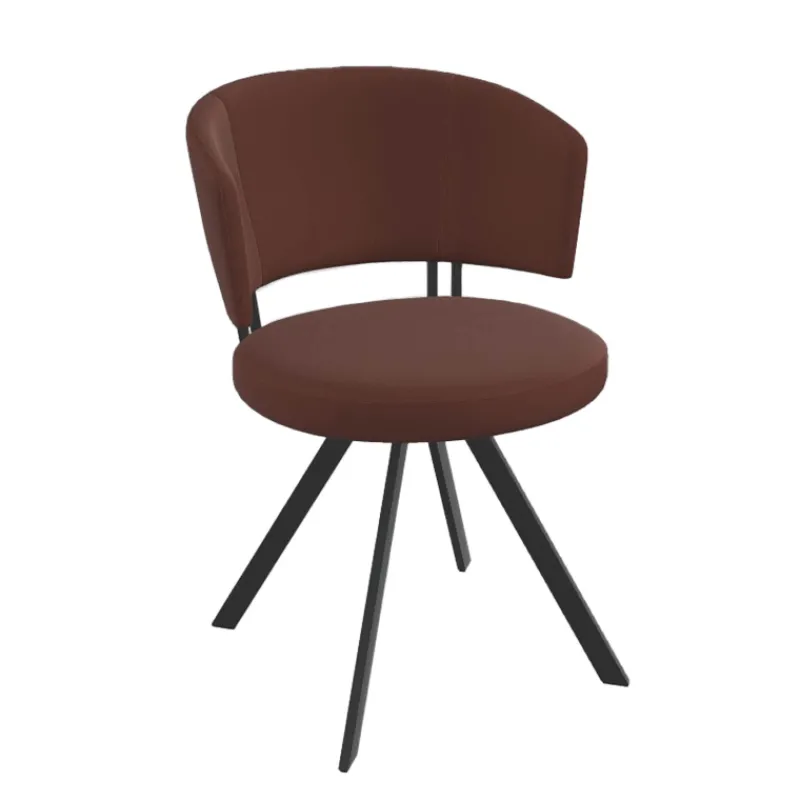 Perfecta Allure Chaise design confortable pivotante en simili avec pieds en métal> Chaise De Cuisine|Chaise De Salle à Manger