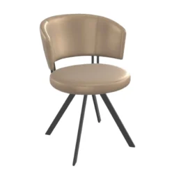 Perfecta Allure Chaise design confortable pivotante en simili avec pieds en métal><noscript><img width=