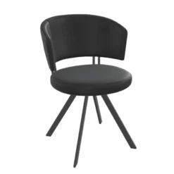Perfecta Allure Chaise design confortable pivotante en simili avec pieds en métal><noscript><img width=