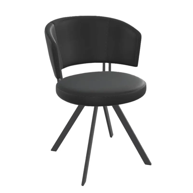 Perfecta Allure Chaise design confortable pivotante en simili avec pieds en métal> Chaise De Cuisine|Chaise De Salle à Manger