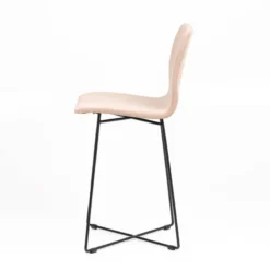 Sessio Amelie Tabouret snack en tissu et pieds métal croisé><noscript><img width=
