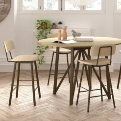 Perfecta Amica Tabouret snack moderne en simili> Tabouret Snack (assise +/- 65 Cm)|Tabouret De Bar (assise +/- 80 Cm)
