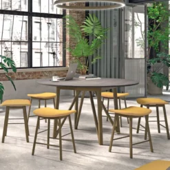 Perfecta Ami Tabouret bas en simili sans dossier pour petit espace><noscript><img width=