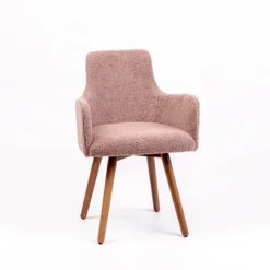Sessio Anders Fauteuil cocooning en tissu et pieds bois><noscript><img width=