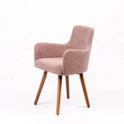 Sessio Anders Fauteuil cocooning en tissu et pieds bois><noscript><img width=