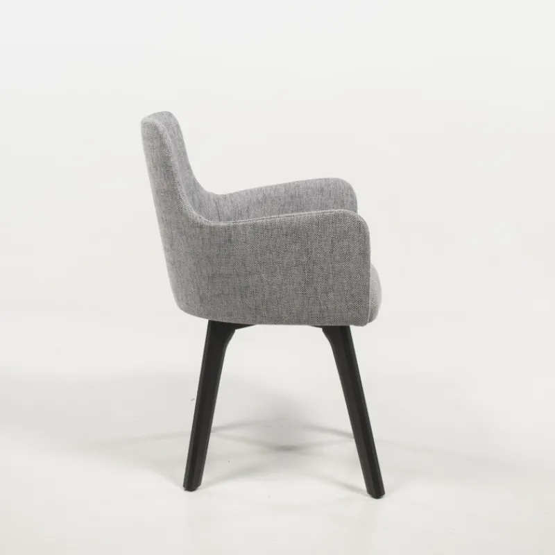 Sessio Anders Fauteuil cocooning en tissu et pieds bois> Chaise De Salle à Manger|Chaise Salon
