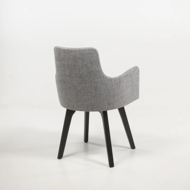 Sessio Anders Fauteuil cocooning en tissu et pieds bois> Chaise De Salle à Manger|Chaise Salon