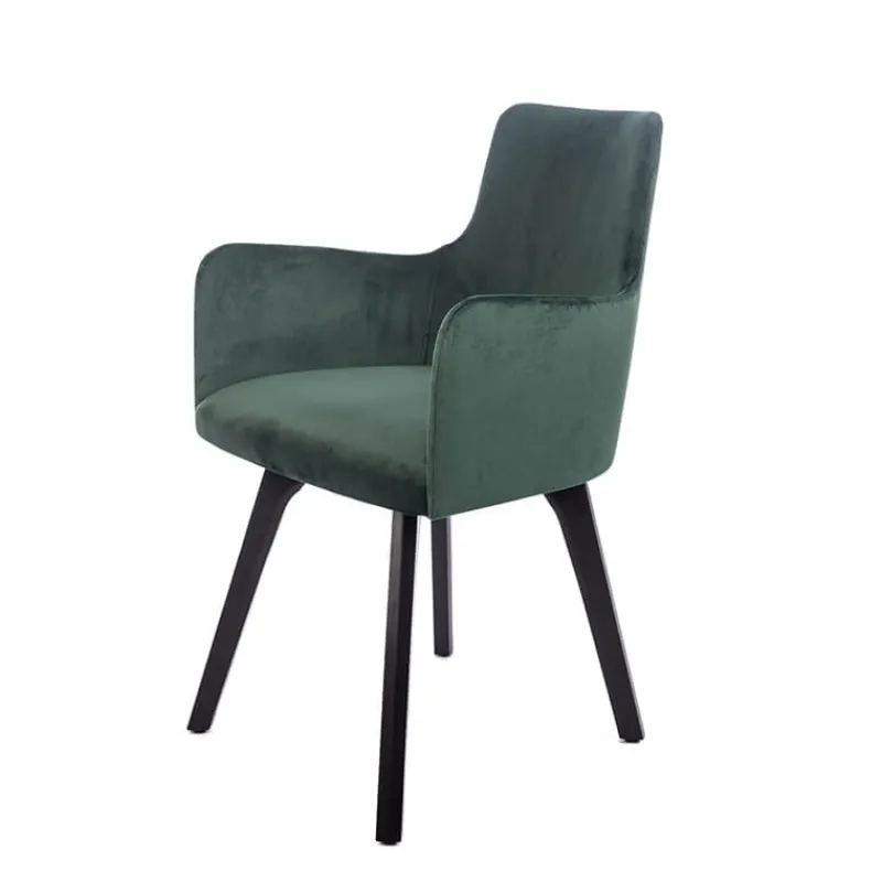 Sessio Anders Fauteuil cocooning en tissu et pieds bois> Chaise De Salle à Manger|Chaise Salon