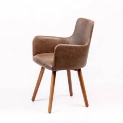 Sessio Anders Fauteuil rembourré avec pieds bois><noscript><img width=