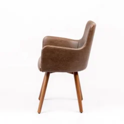 Sessio Anders Fauteuil rembourré avec pieds bois><noscript><img width=