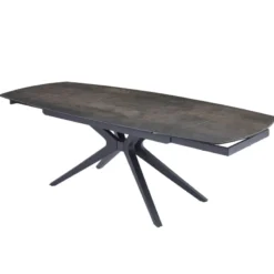 AngèleTable moderne extensible en céramique pieds métal> Table De Salle à Manger