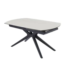 AngèleTable moderne extensible en céramique pieds métal><noscript><img width=