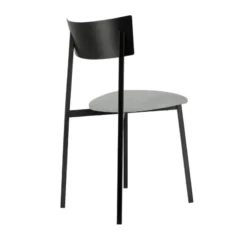 Carrier Anémone ® Chaise française avec assise en tissu rembourrée et dossier métal><noscript><img width=