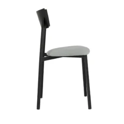 Carrier Anémone ® Chaise française avec assise en tissu rembourrée et dossier métal><noscript><img width=