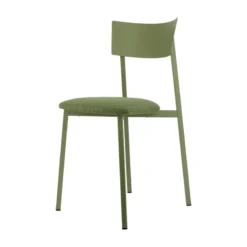 Carrier Anémone ® Chaise française avec assise en tissu rembourrée et dossier métal><noscript><img width=