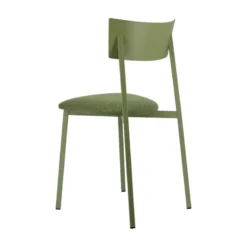 Carrier Anémone ® Chaise française avec assise en tissu rembourrée et dossier métal><noscript><img width=