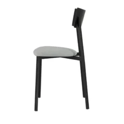 Carrier Anémone ® Chaise française avec assise en tissu rembourrée et dossier métal><noscript><img width=