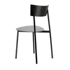 Carrier Anémone ® Chaise française avec assise en tissu rembourrée et dossier métal><noscript><img width=